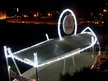 yılbaşı üst geçit süsleme