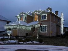 villa yılbaşı led süsleme