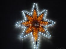 ışıklı çift led yıldız