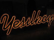 yılbaşı led hortum ışıklı yazı
